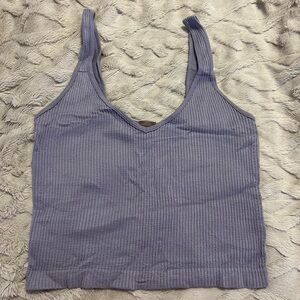 Cropped Purple Blue Tank